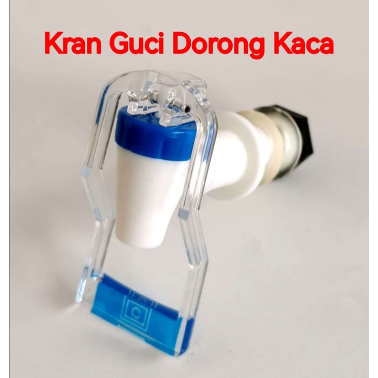 Keran / Kran Guci Dispenser Dorong Kaca