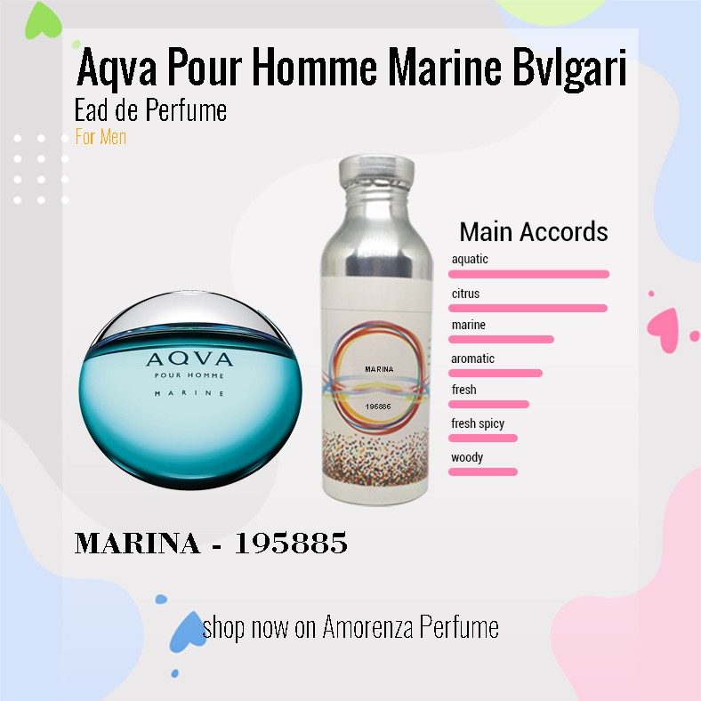 Bibit Parfum Murni BULGARI AQUA MARINE - MARINA Nica Fragrance 250ml Segel Pabrik