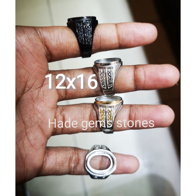 RING EMBAN TITANIUM SUPER KUALITAS DIM 12x16