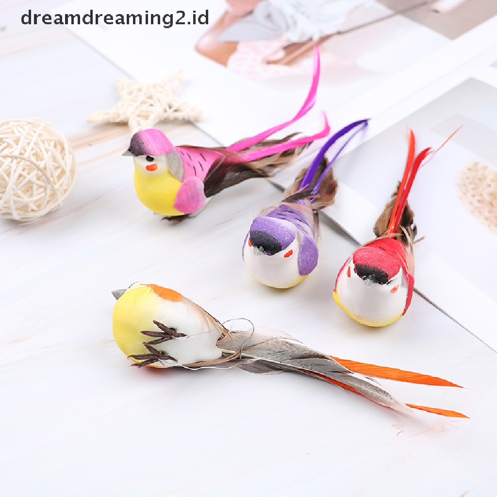 Set Ornamen Sarang Burung mini Buatan Untuk Dekorasi Taman