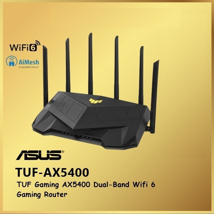 ASUS TUF-AX5400 Dual Band WiFi 6 Gaming Router Wireless AX 5400 AiMesh