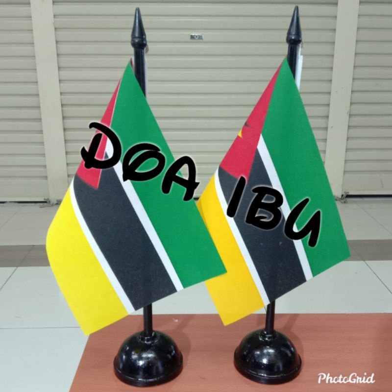 

best seller tiang kayu meja+bendera MOZAMBIQUE ready stock