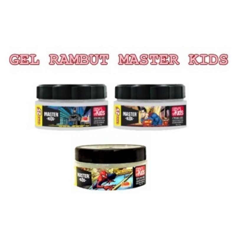 Master Kids Styling Gel Hair 75gr - Minyak Rambut / Gel Anak 75 gr