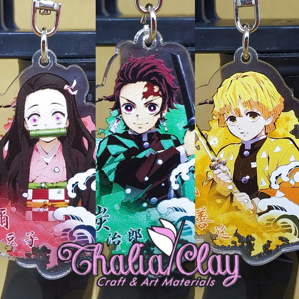 GANCI AKRILIK DEMON SLAYER GANCI AKRILIK TANJIRO ZENITSU NEZUKO GANCI AKRILIK WIBU