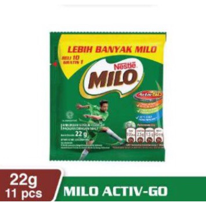 

1 RENTENG MILO SACHET 22gr