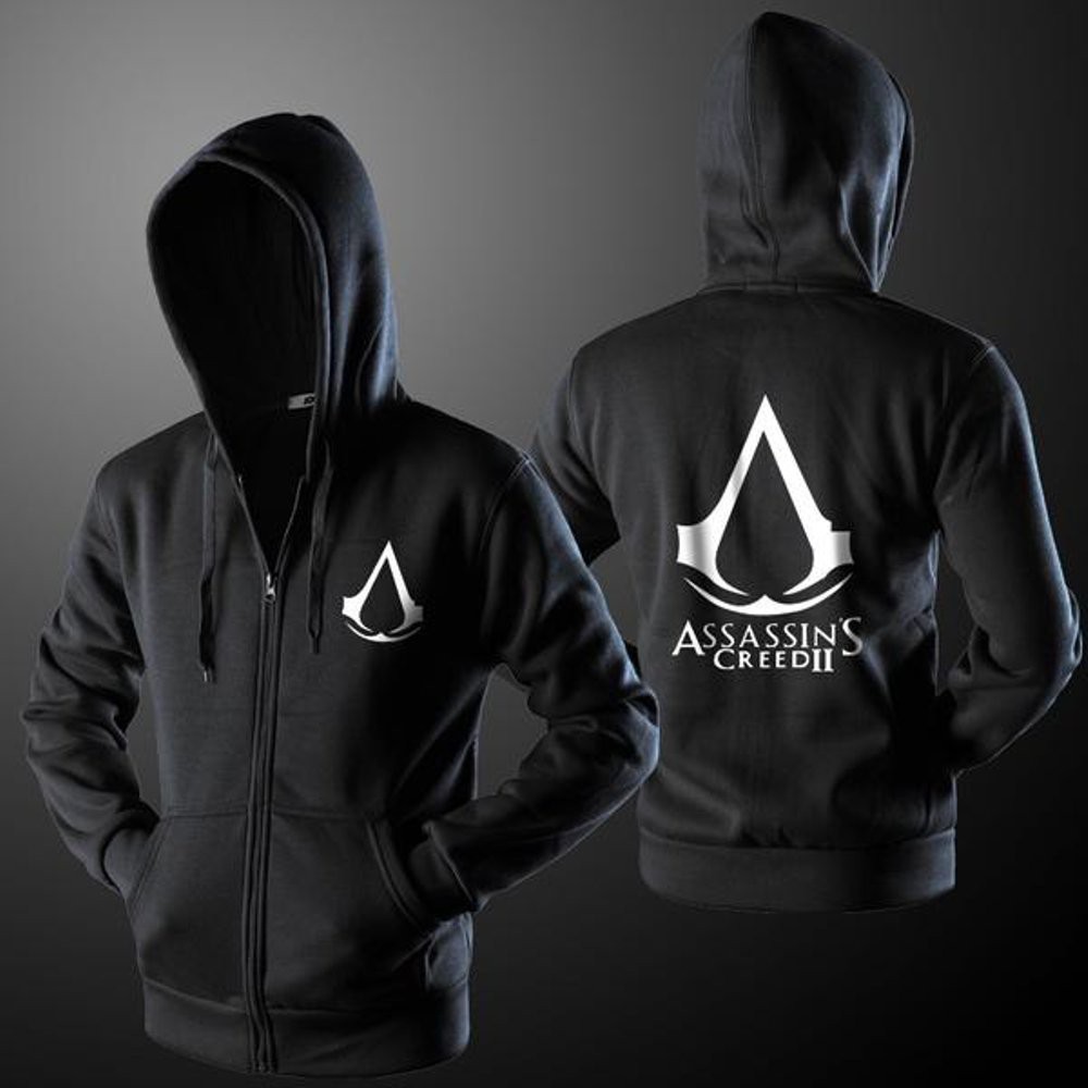 Jaket Zipper Hoodie Sweater Assassin's Creed 2