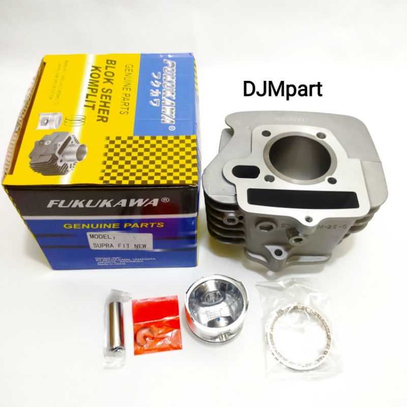 Blok Seher + Piston Kit Komplit Supra Fit New Legenda Revo Lama Kfm Original Fukukawa