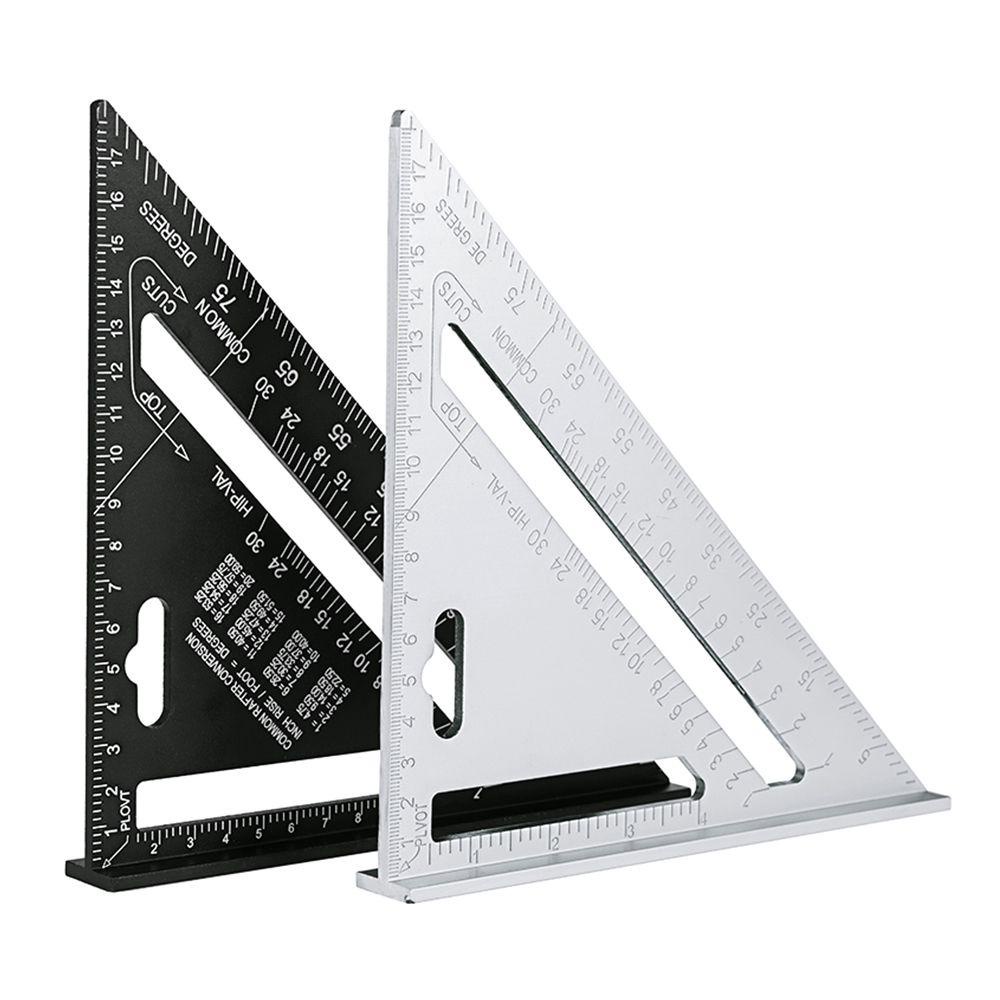 Solighter Penggaris Segitiga Portable Untuk Bangunan Framing Tools Gauges Aluminium Alloy Measuring Ruler