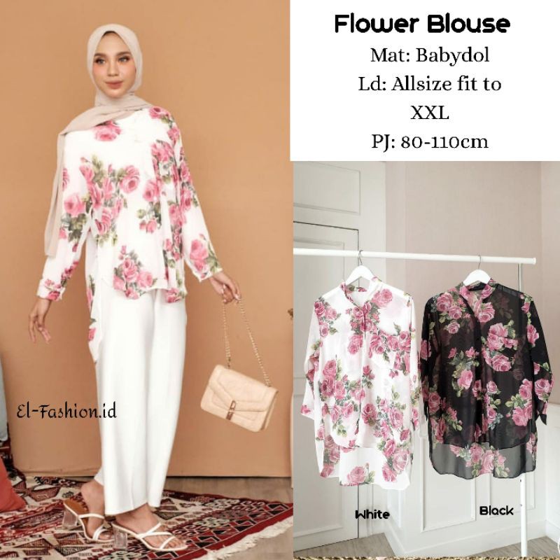 FLower Blouse/Blouse motif