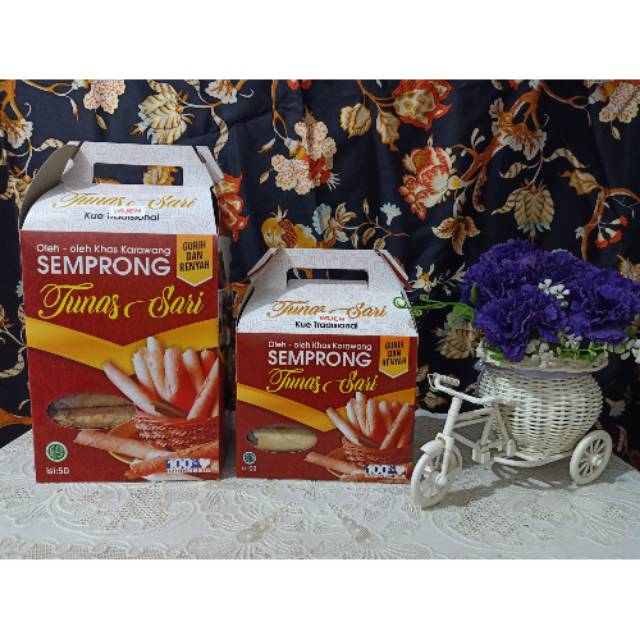 

Semprong Tunas Sari isi 50 pcs Oleh-oleh Karawang ISI 50 PCS