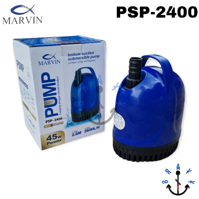 pompa air aquarium ikan hias hemat listrik Marvin PSP 2400