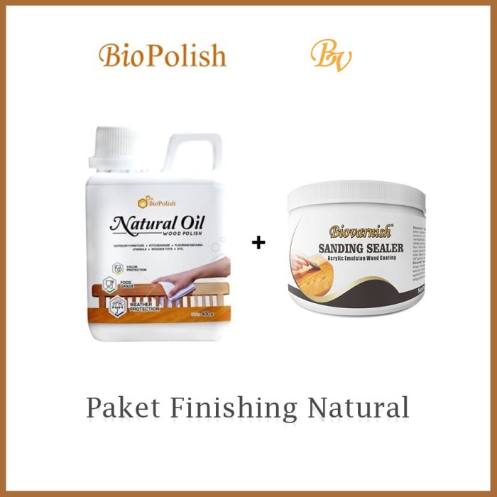 Jual Finishing Kayu Natural Biopolish Dan Biovarnish Sanding Sealer Gr Shopee Indonesia