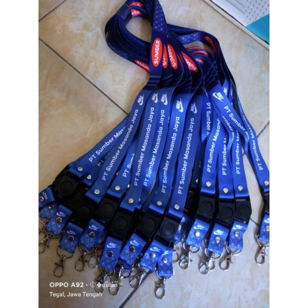 TALI LANYARD CUSTOM SATUAN PRINTING GROSIR MURAH ID CARD