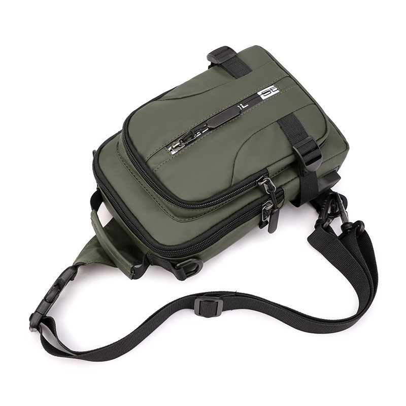 Tas Selempang Pria Keren Multifungsi Waistbag Anti Air USB Charge Fashion Slempang - FAS-203