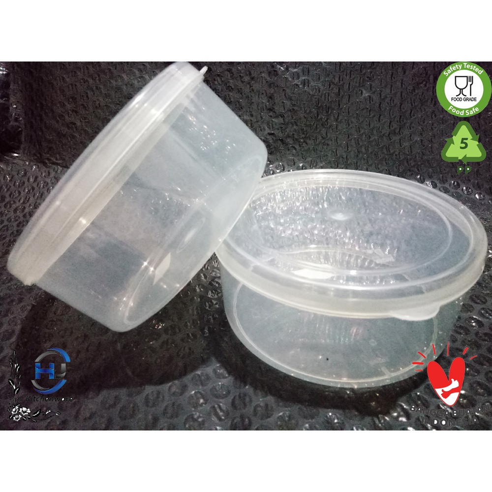 Toples Plastik Bulat Tantos 500 Gram / Toples Bulat Transparan / Nastar / Kue Kering / Murah