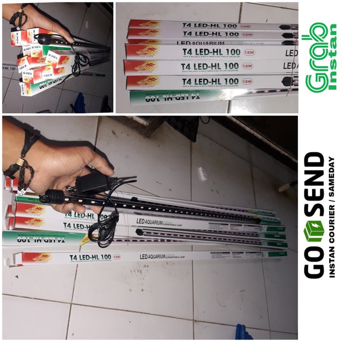 Lampu Led Celup Aquarium 100cm ( Merah/Putih )