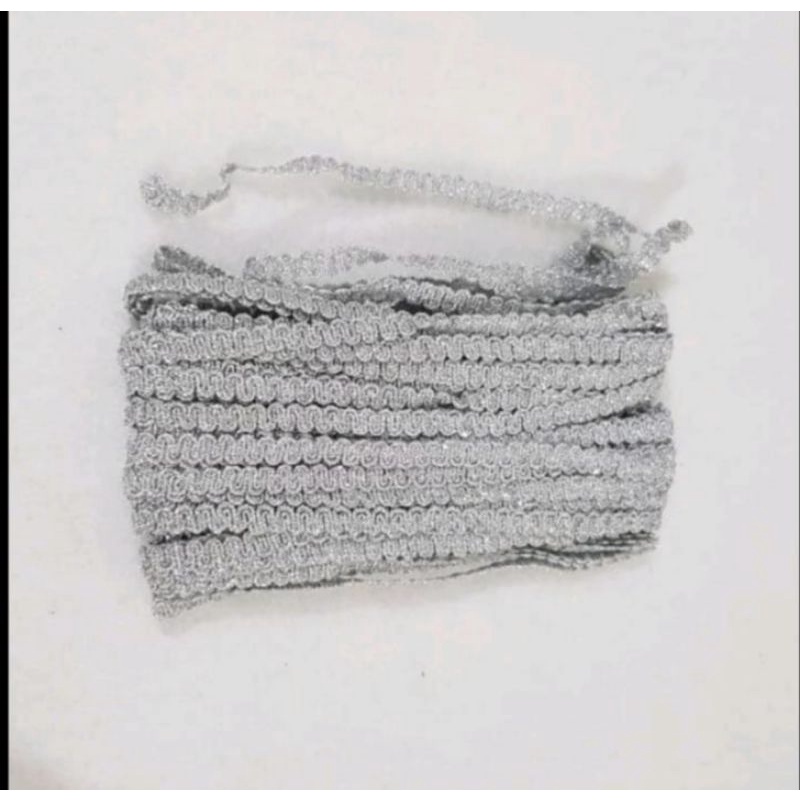 RENDA KUR KECIL NO.12 LEBAR 1CM HARGA PER PACK ISI 25YARD