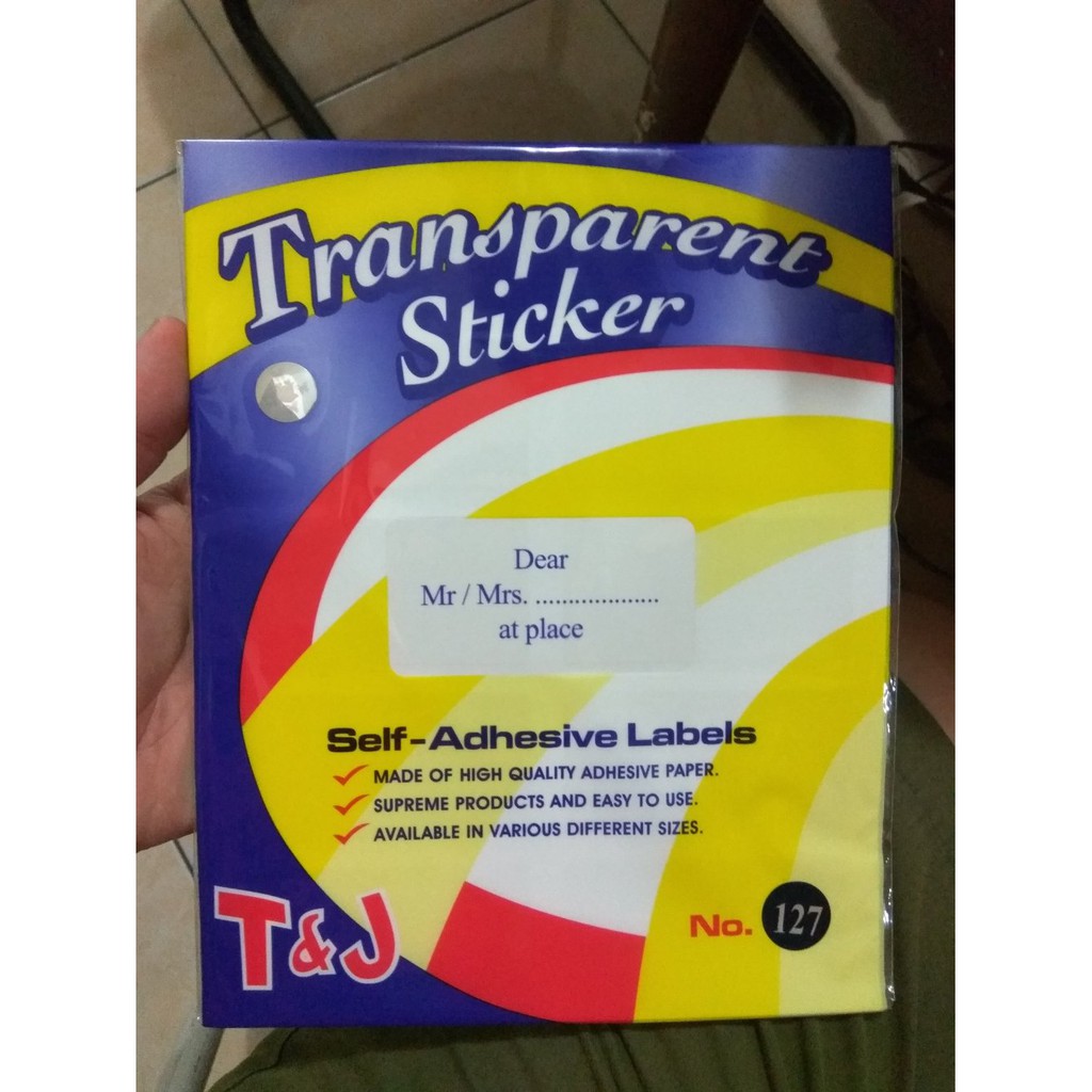 Label Undangan Transparan 127 Tom Jerry