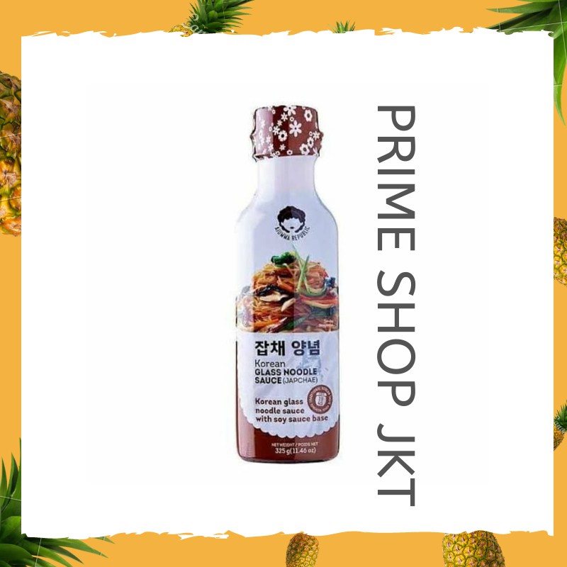 

Ajumma Republic Korean Japchae Sauce - Saus Bumbu Instan Untuk Japchae 325 gr Korea