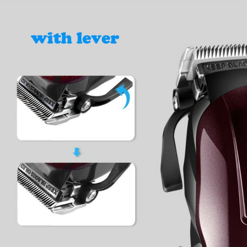 KEMEI KM-2600 Electric Rechargeable Hair Trimmer Cutting Machine (9W/2200mAh)