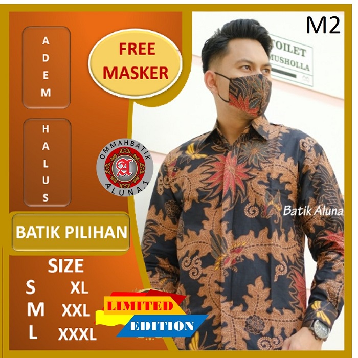 KemejaKBatikCowokLenganPanjangBajuBatikPriaPremiumBatikMotifModerenBatikAlisanSlimfitAtasanBatikLaki