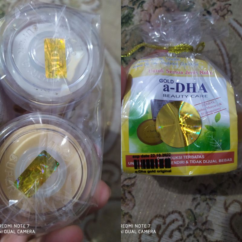 cream dha holo gold super original