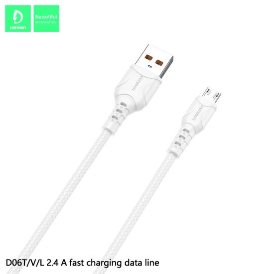 [WS] Denmen USB 2.4 DC01L Cable with Male to USB Lightning / Data and Charger to USB Male 3.5mm