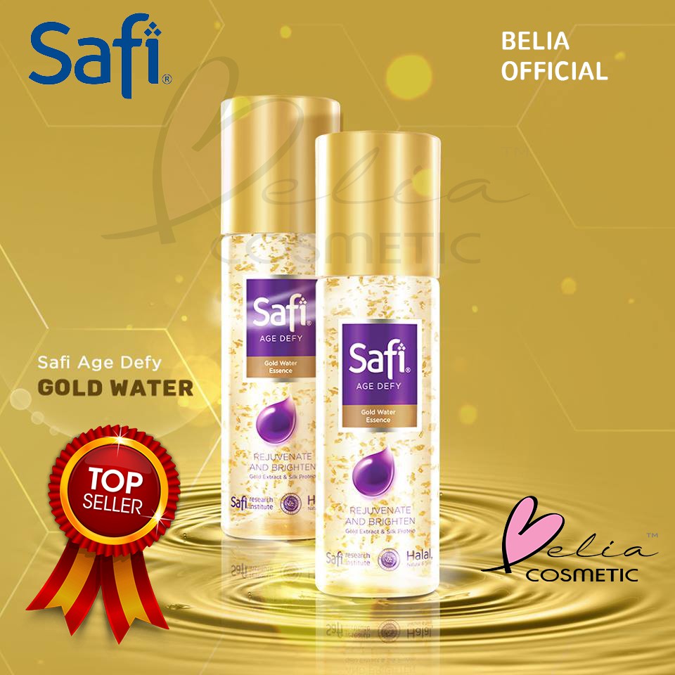 ❤ BELIA ❤ SAFI Age Defy Gold Water Essence 30 | 100 Halal BPOM 30ml 100ml Full size Travel size