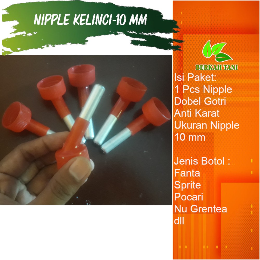 Nipple Nepel Nipel Kelinci R7 Anti Karat Dobel Gotri