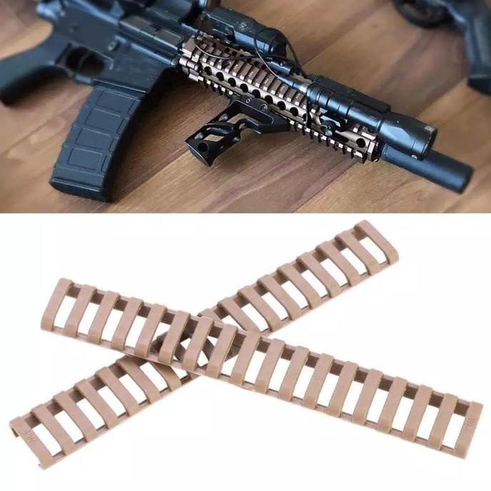 Rubber Rail Cover Picantini Ris Ras Airsoft Aeg Gbbr 4 Pcs