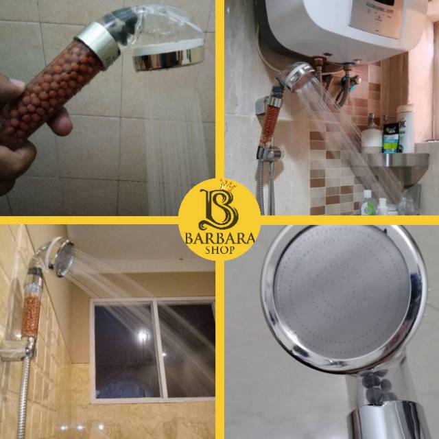 Kepala Shower Filter Penyaring ion  SPA 4in1 / Kepala Shower Air Lembut baby