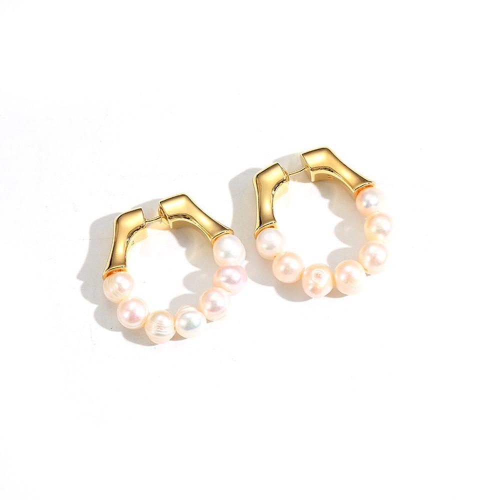 Mxbeauty Menjuntai Anting Menawan Retro Mutiara Musim Panas Aksesori Alloy Lady Wanita Ear Buckle