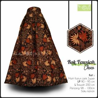 Rok Fausiah choco ORI SVJ batik solo rok batik celana Rok Fausiah choco ORI SVJ batik solo rok batik celana