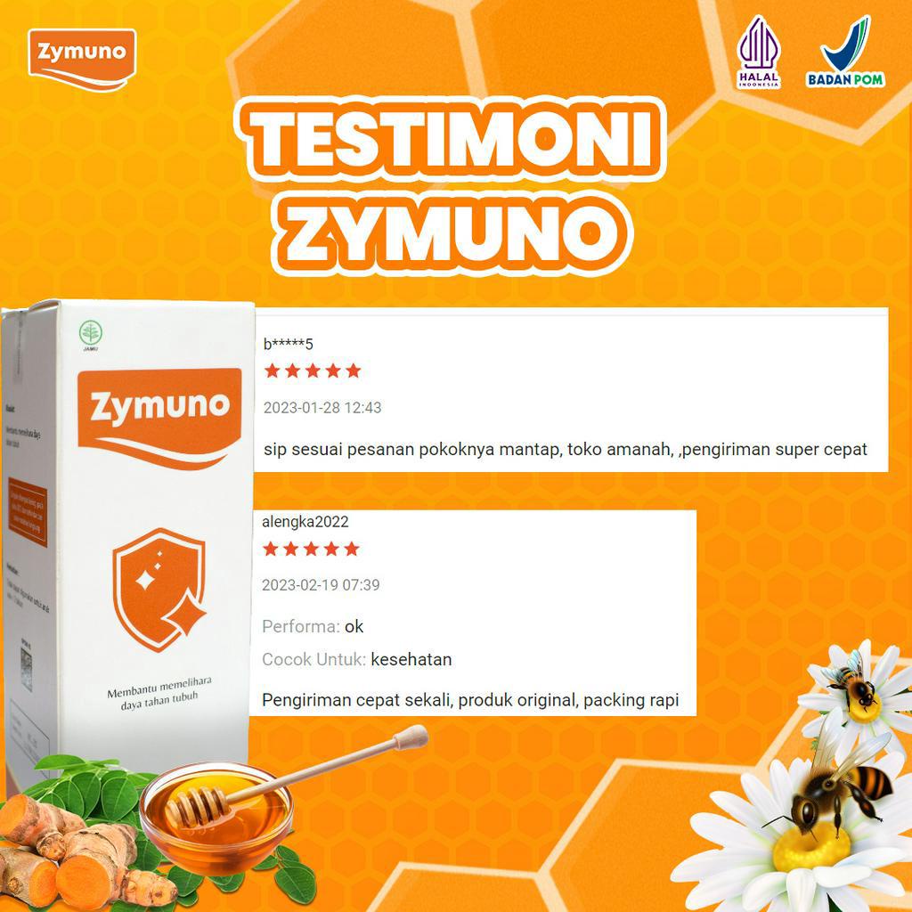 ZYMUNO - Vitamin Herbal Bantu Atasi Nyeri Haid Tingkatkan Daya Tahan Tubuh Bantu Proses Penyembuhan Kanker Imun Jaga Kesehatan Tubuh Cegah Flu Demam Batuk Masalah Pencernaan Isi 200ml