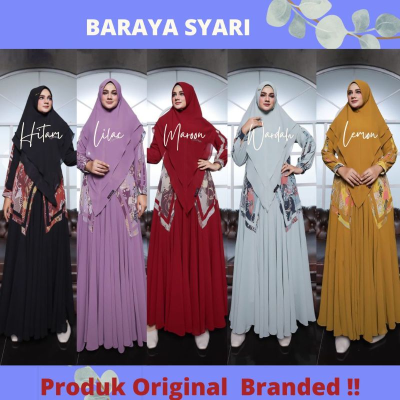 BARAYA SYARI SIGNATURE GAMIS SYARI ORIGINAL BARAYA SYARI