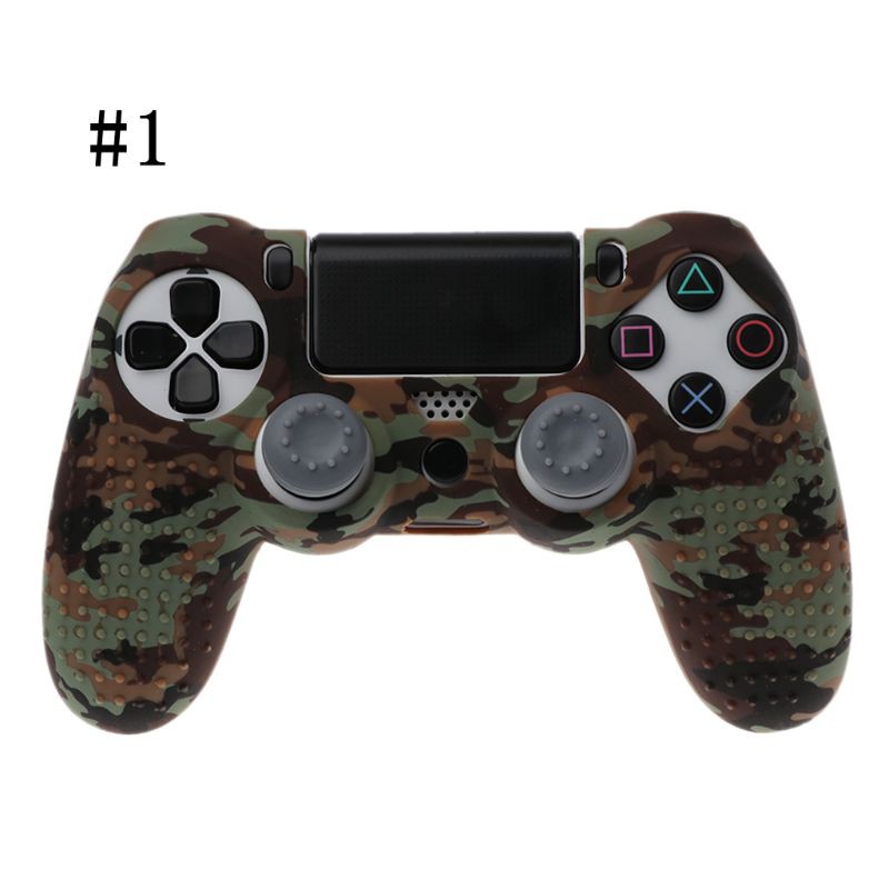 Vivi Casing Silikon Camo Dengan Tutup Joystick Untuk Playstation Ps4