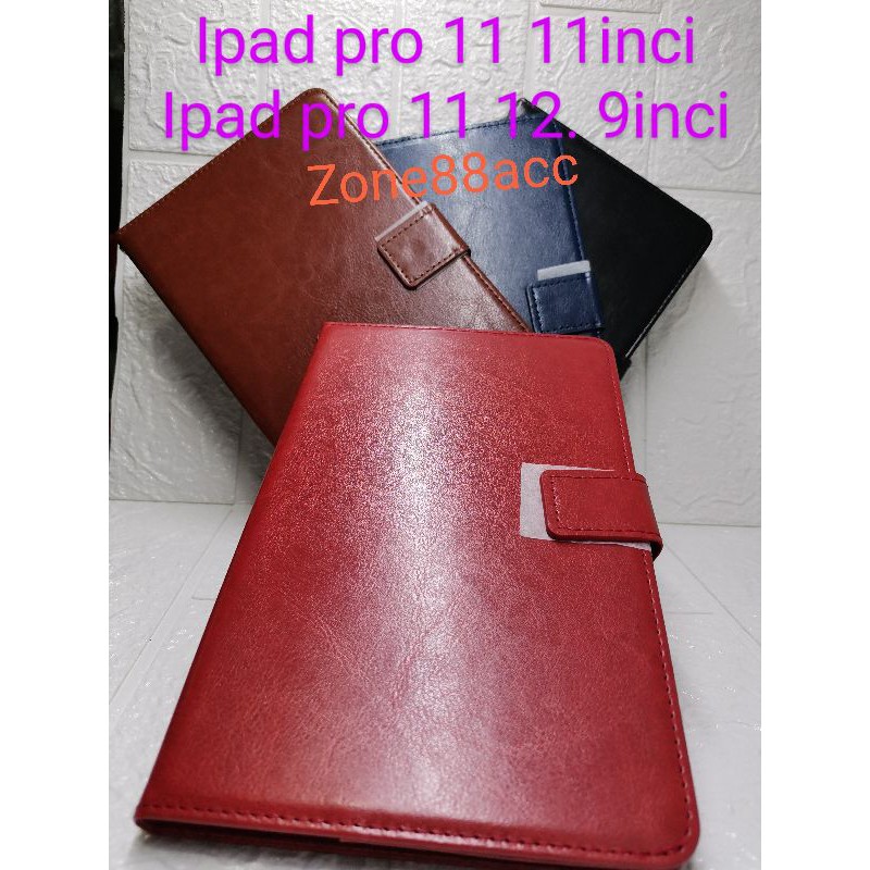 Ipad Pro 11 11inci 2020 Sarung Dompet Wallet Kulit Leather Flip Folio Book Cover Casing Case