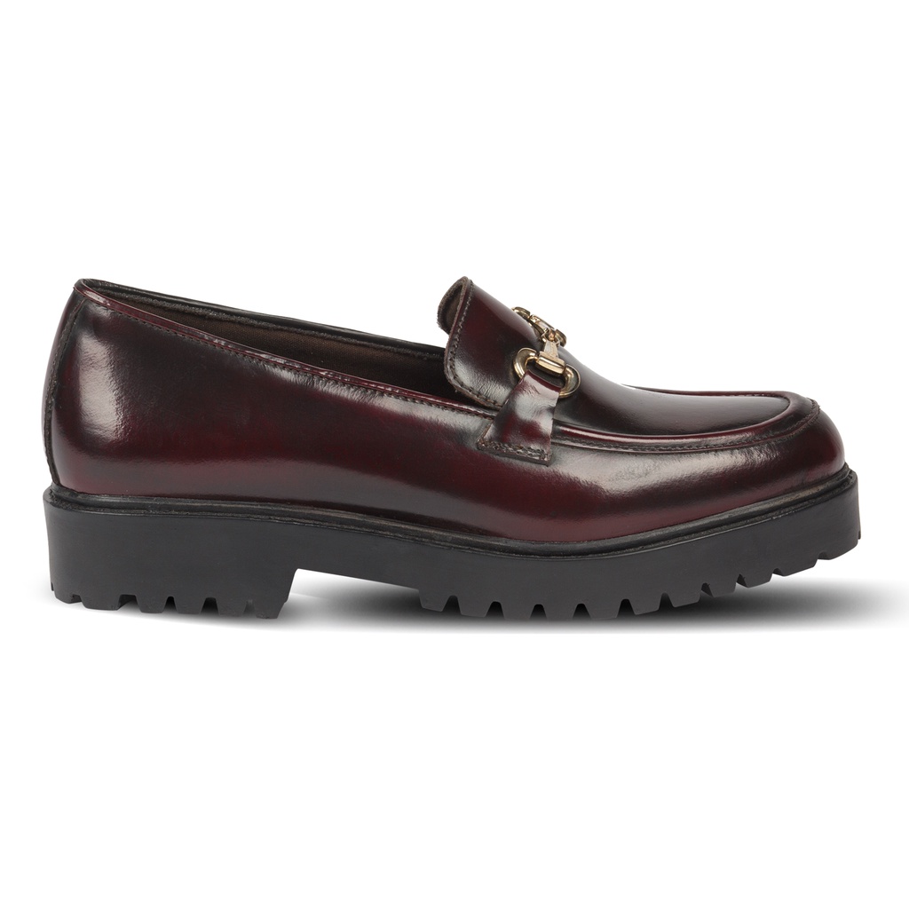 Pam Buckle Maroon - Nappa Milano - Sepatu Wanita