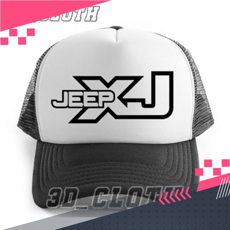 Topi Jeep XJ Trucker Jaring - Topi Jeep