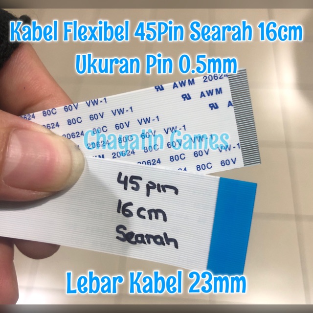 Kabel Flexibel 45 Pin Halus Searah Panjang Sesuai Varian Yang Diorder Ukuran Pin 0,5mm