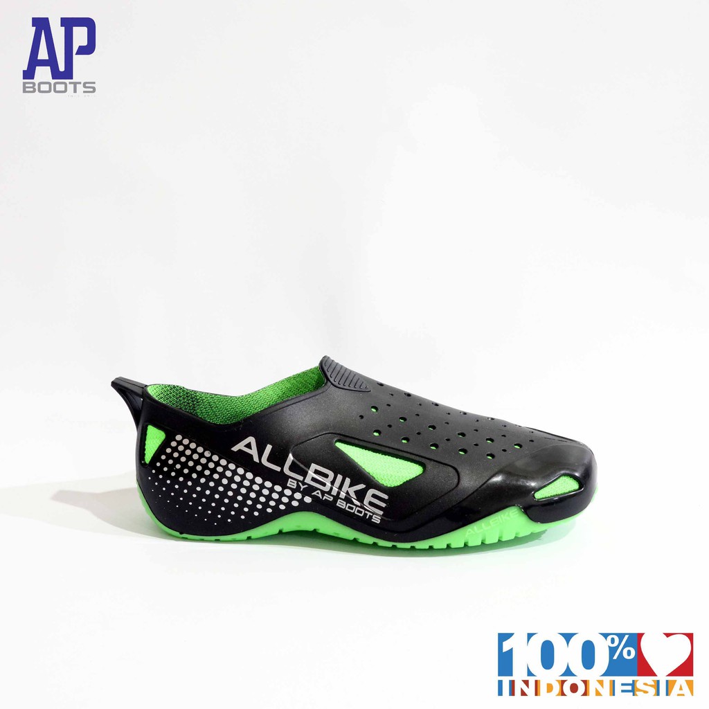 AP ALL BIKE 39-43 GREEN -  KARET PRIA HOBI SEPEDA - AP BOOTS