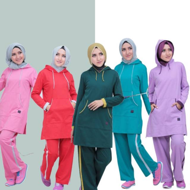 Baju Seragam  olahraga muslimah wanita sport syari Believe 