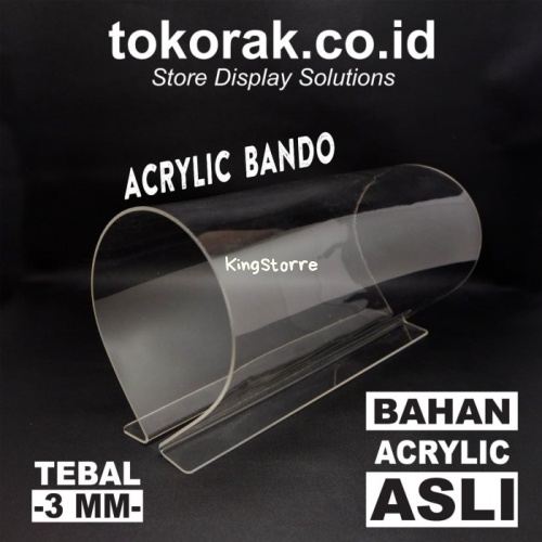 

Acrylic Tempat Bando Akrilik Asli Mika Stand Headseat 049