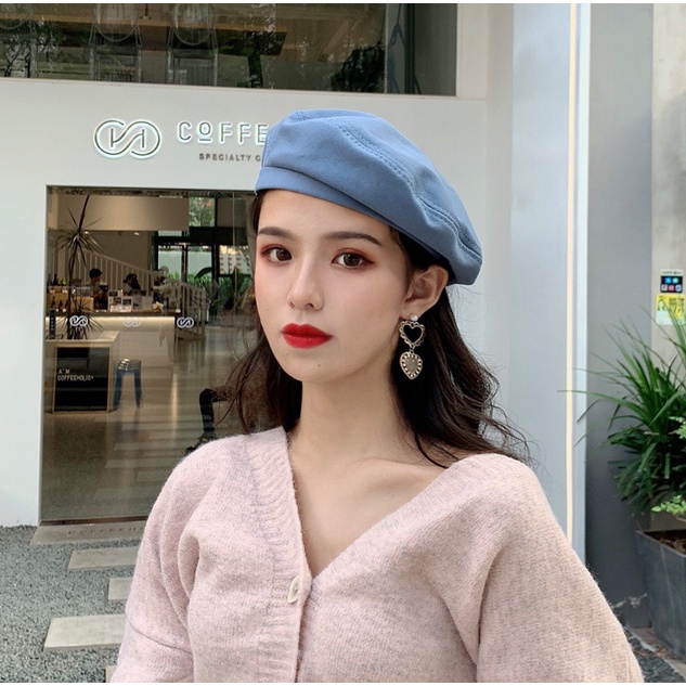 Topi Baret Korea Wanita Dewasa Gaya Retro Octagonal Fashion Kekinian Aksesoris fashion cewe BRT1