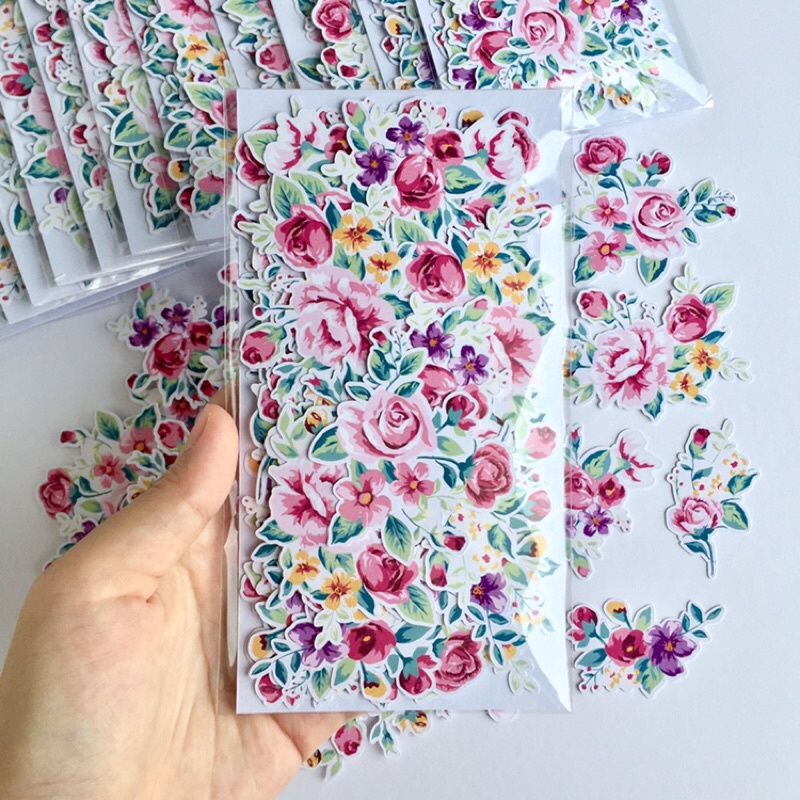 Jual BAHAN SCRAPBOOK Die Cut Hiasan Gambar Potongan tema Flower