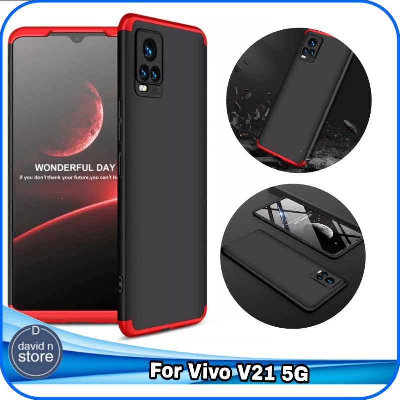 Casing Vivo V21 V 21 5G Hard Case Degree Full Protection Slim Cover Hardcase