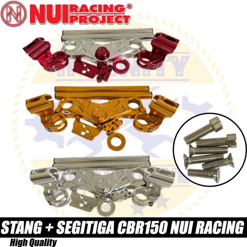 Stang Jepit Segitiga Full Set Nui Racing CBR150 CB150R