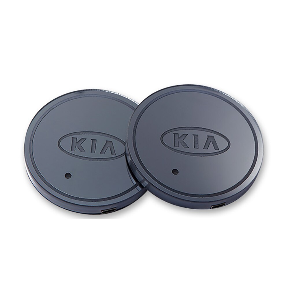 1 / 2pcs Pad Holder Botol Air Minum Dengan Lampu Led Luminous Untuk Kia Seltos K3 Carens Forte Cerato Soluto