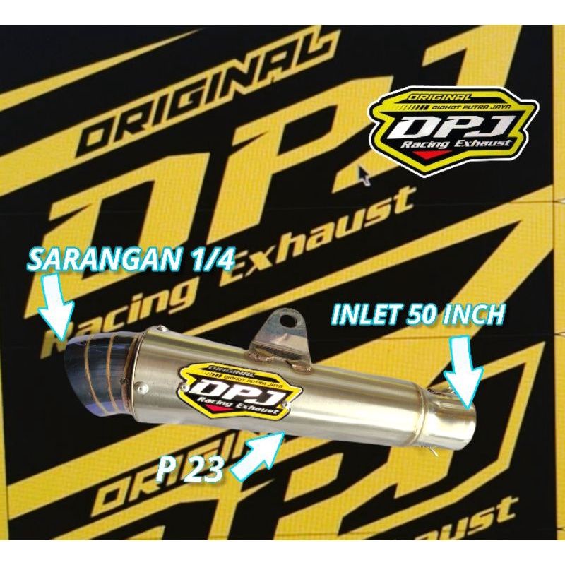 SLINSER DPJ KEONG ORIGINAL DPJ RACING EXHAUST GREAD 1