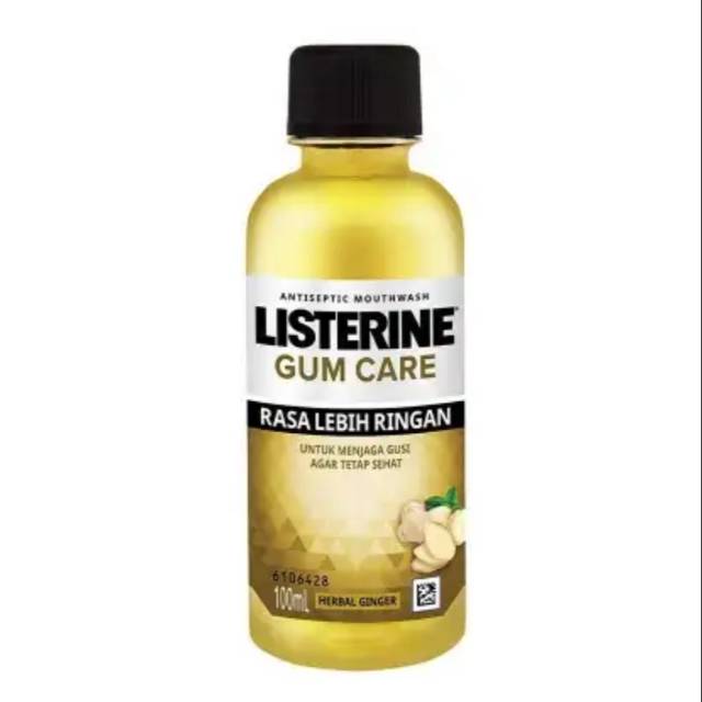 Jual Listerine Mouthwash Gum Care Herbal Ginger rasa Jahe kemasan botol